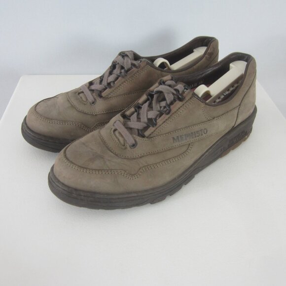 MEPHISTO RUNOFF Womens 9.5 Comfort Shoes Lace Up Shoes Oxfords Brown Taupe Gray - Picture 2 of 14